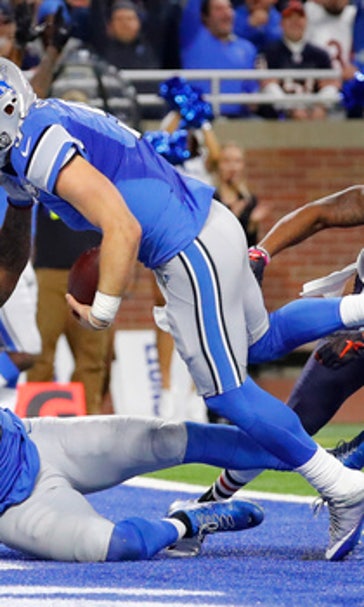Stafford runs for go-ahead TD in Lions' 20-17 win over Bears